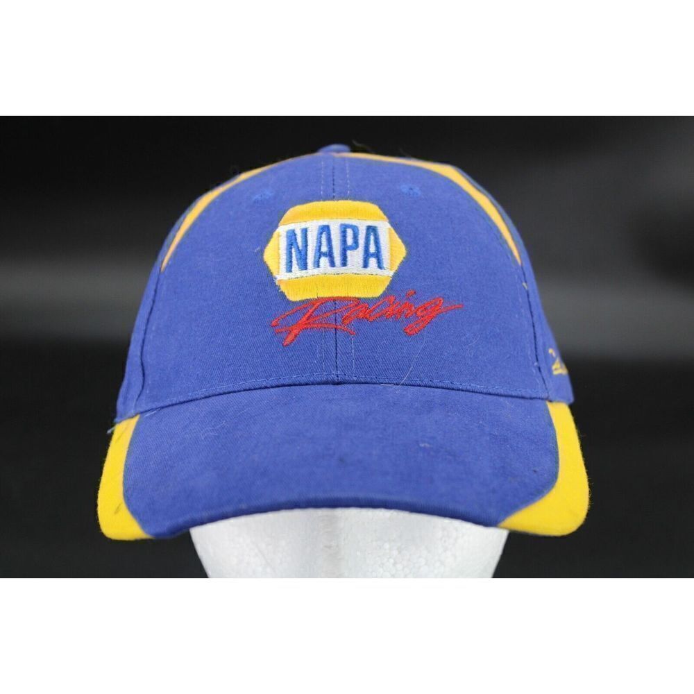 Napa Racing Vintage Yellow Blue Hat Cap Adj OS
